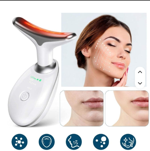 GlowLift™ – Masseur Électrique LED 7 Couleurs pour le Visage et le Cou