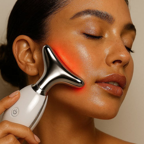 GlowLift™ – Masseur Électrique LED 7 Couleurs pour le Visage et le Cou