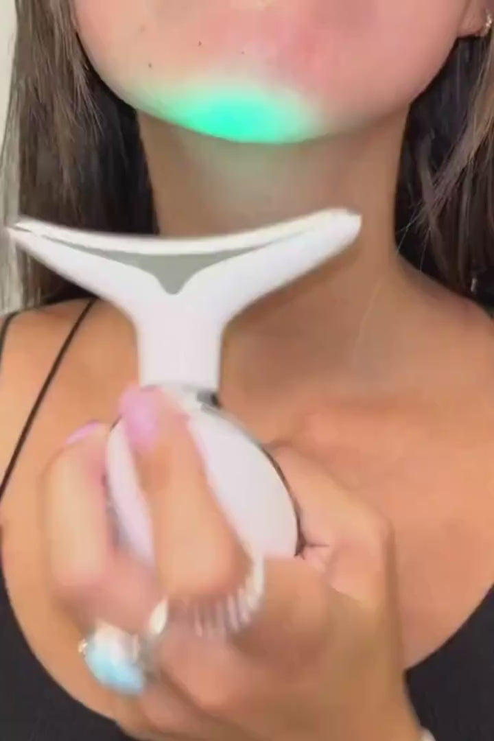 GlowLift™ – Masseur Électrique LED 7 Couleurs pour le Visage et le Cou